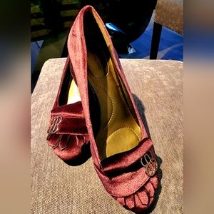 Bandolino velvet think heels 👠